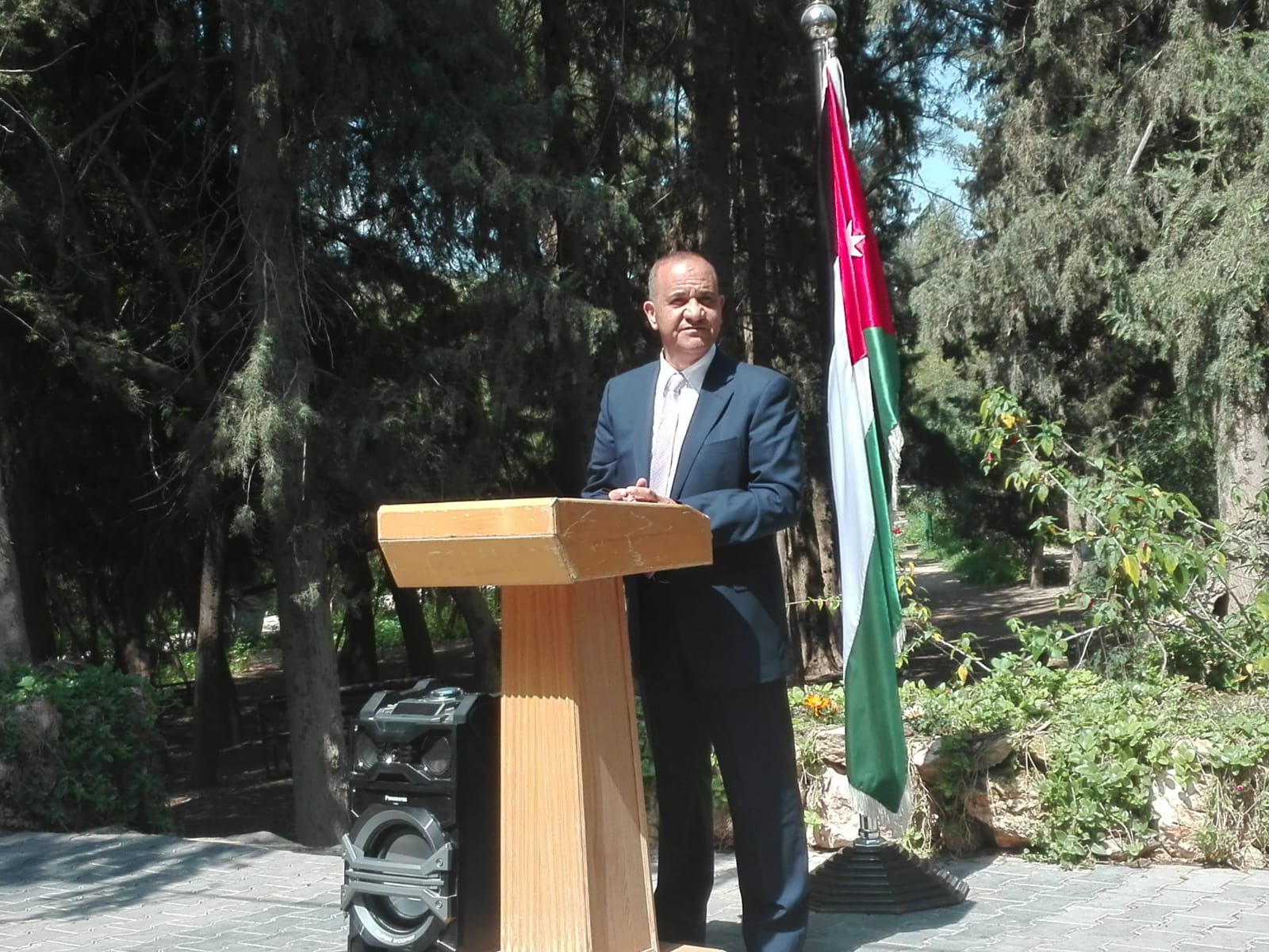 The speech by Jehad Mattar
